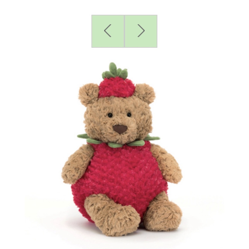 Jellycat Bartholomew Bear Strawberry